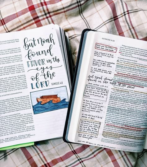 Repost: ( #📷 @emmas.bible ) "But Noah found favor in the eyes of the Lord." Genesis 6:8, NLT Read all of Genesis 6:5‭-‬8 NLT See all NLT journaling Bibles #emmasbible #NLTBible #JournalingBibles #Noah #Genesis Bible Doodles Genesis, Genesis 6 Bible Study, Bible Doodling Genesis, Nlt Journaling Bible, Bible Journaling Genesis Ideas, Bible Art Genesis, Noah Bible Journaling, Genesis 5 Bible Journaling, Genesis Bible Art