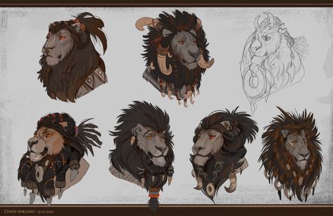 Cindy Avelino, Lion Warrior, Fantasy Story Ideas, Alien Concept Art, Fantasy Races, Creature Drawings, Dnd Art, Lion Art, Creature Design