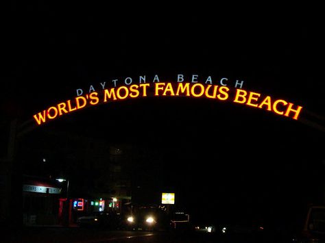 Daytona Beach Daytona Beach Aesthetic, Daytona Aesthetic, Daytona Beach Florida Aesthetic, Birthday Beach Trip, Daytona Florida, The End Is Near, Daytona Beach Florida, Beach Night, College Essentials