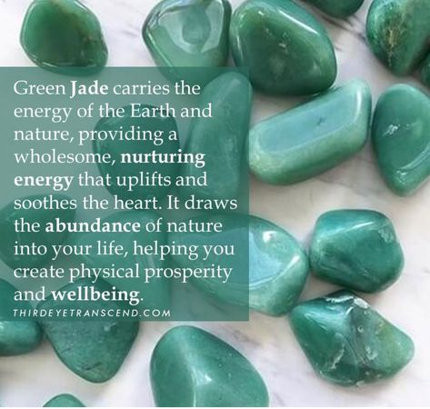 Green Jade Meaning, Bead Waist Chain, Crystal Planet, Gem Meaning, Healing Ideas, Moon Chart, Jade Meaning, Crystal Guide, Witch Spell Book