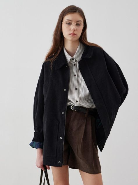 Composition : a detailed descriptionCountry of Origin : Republic of Korea Late 80s Fashion Women, Black Corduroy Jacket Outfit, Corduroy Jacket Outfit, Trip Style, Black Corduroy Jacket, Cotton Fields, Outfit Styles, Japan Trip, Jacket Outfit