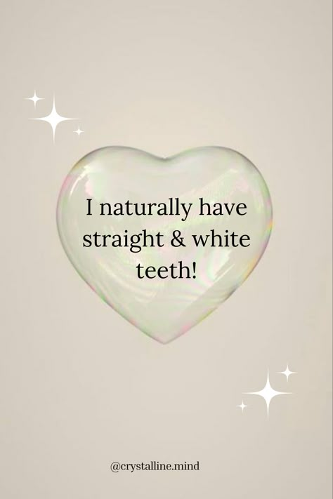 White Teeth Aesthetic Vision Board, Straight White Teeth Affirmations, White Teeth Affirmations, White Teeth Quotes, Perfect Teeth Affirmations, Teeth Affirmations, Straight White Teeth, Manifestation Spirituality, Affirmation Wallpaper