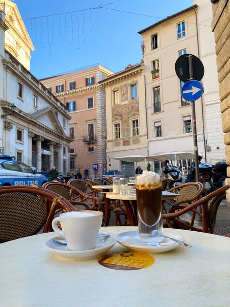 Coffees from Sant' Eustachio Il Caffè in Rome, Italy #travel #coffee #rome #adventure #europe #italy #aesthetic #cafe #cappuccino Cappuccino Aesthetic Italy, Italy Coffee Shop Italian Cafe, Rome Restaurants Aesthetic, Rome Coffee Shops, Italy Autumn Aesthetic, Italy Coffee Shop, Italian Cafe Aesthetic, Cafe In Italy, Coffee In Rome