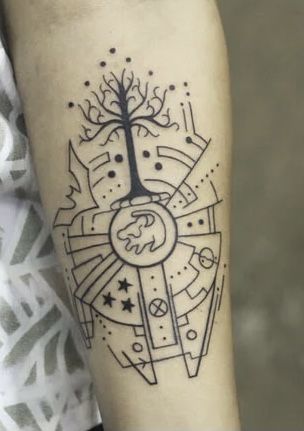 Lotr Tattoo, Lord Of The Rings Tattoo, Bookish Tattoos, Nerd Tattoo, Mehndi Style, Intricate Mandala, Harry Potter Tattoo, Star Wars Tattoo, Ring Tattoos