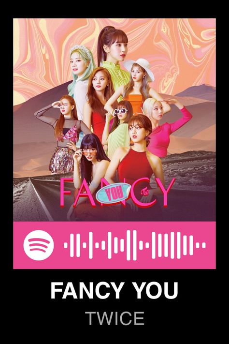 HD Spotify code for the mini album FANCY YOU by TWICE Fancy Twice, Kpop Playlist, Twice Album, Spotify Code, Spotify Lyrics, One In A Million, Mini Album, Album Covers, Mini Albums