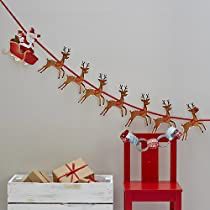 Check this out at Amazon Sleigh Christmas, Reindeer And Sleigh, Christmas Fireplace Decor, Christmas Bunting, Christmas Decorations For Kids, Kids Christmas Party, Santa's Sleigh, Reindeer Decorations, Christmas Paper Crafts