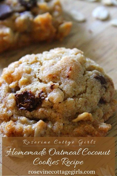 The Most Delicious Oatmeal Coconut Cookies The Best Oatmeal, Delicious Oatmeal, Oatmeal Coconut Cookies, Coconut Cookies Recipes, Coconut Oatmeal, Oatmeal Chocolate Chip, Oatmeal Chocolate, Oatmeal Cookie Recipes, Best Oatmeal