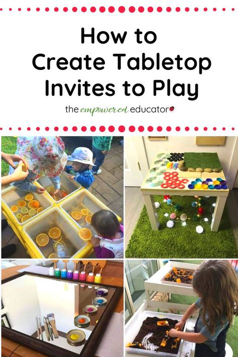 Toddler Tabletop Activities, Outdoor Invitation To Play, Toddler Invitation To Play, Invitation To Play School Age, Invitation To Play Toddler, Invitations To Play Preschool, Stay And Play Activities Eyfs, Preschool Invitations To Play, Invitation To Play Preschool