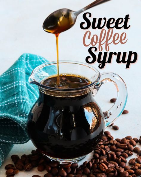 Coffee Simple Syrup, Simple Syrup For Cakes, Coffee Syrup Recipe, Homemade Coffee Syrup, Southern Plate, Simple Syrup Recipes, Homemade Syrup, Homemade Coffee, Sweet Coffee