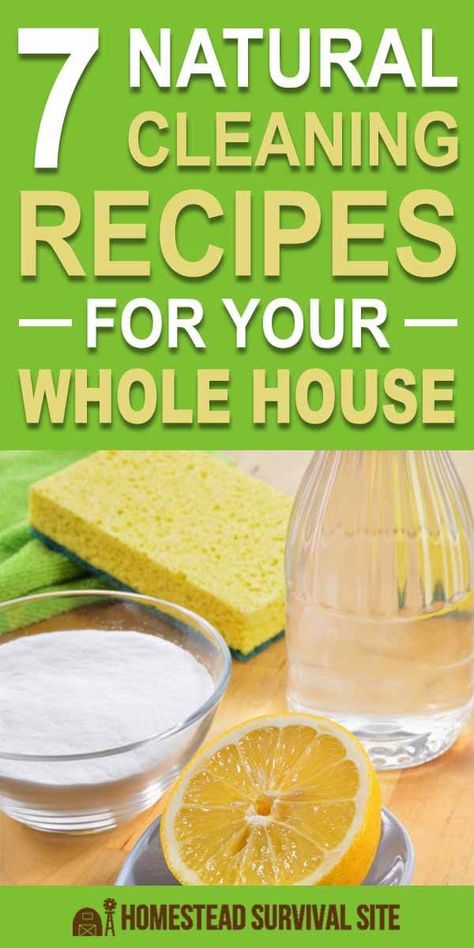 7 Natural Cleaning Recipes for Your Whole House Whole House Cleaning, Natural Home Cleaning, Natural Cleaning Recipes, Diy Cleaning Products Recipes, Diy Cleaning Solution, Diy Home Cleaning, Liquid Dish Soap, Homemade Cleaning Products, Natural Cleaning