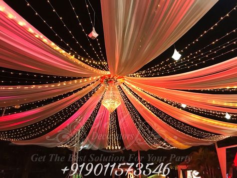 Photo By G & C Decorators - Decorators Roller Boogie, Pandal Decoration, Haldi Ceremony Decorations, Wedding Tent Decorations, Small Wedding Decor, Bridal Things, Entrance Hall Decor, Reception Stage, Reception Stage Decor