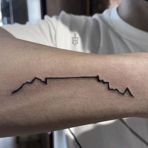 Table Mountain Tattoo, Mountain Outline, Mountain Tattoos, Africa Tattoos, Mountain Tattoo, Table Mountain, Thanks For Coming, Jesus Fish Tattoo, Tattoo Quotes