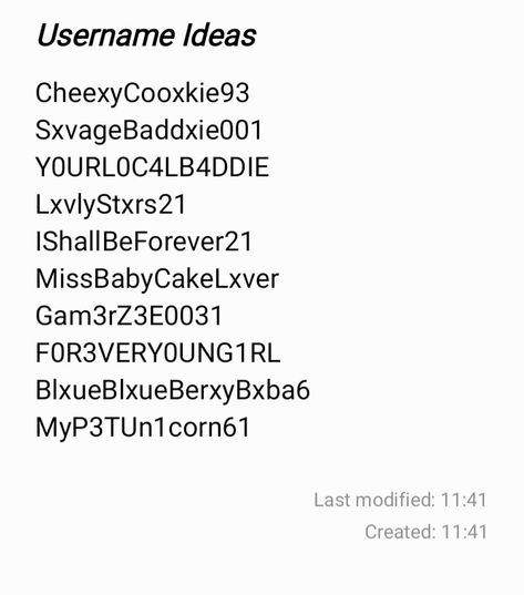 Usernames For Pinterest, Unknown Username Ideas, Roblox Username Ideas Y2k, Roblox Username Ideas, Insta Username, Roblox Usernames, Random Texts, Aesthetic Usernames, Username Ideas