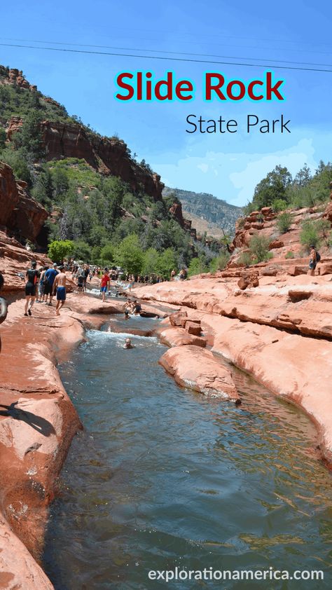 Hole In The Rock Arizona, Arizona Swimming Holes, Arizona Hotels, Hiking Sedona, Arizona Roadtrip, Arizona Outfits, Sedona Arizona Restaurants, Trip To Arizona, Slide Rock State Park