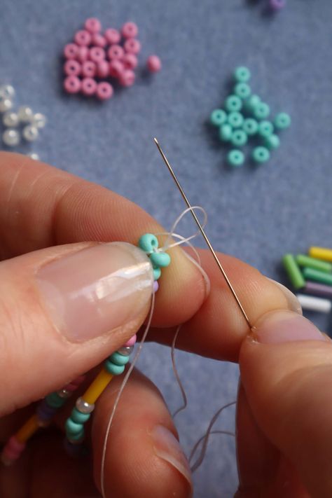 How to make Long Beaded Earrings -