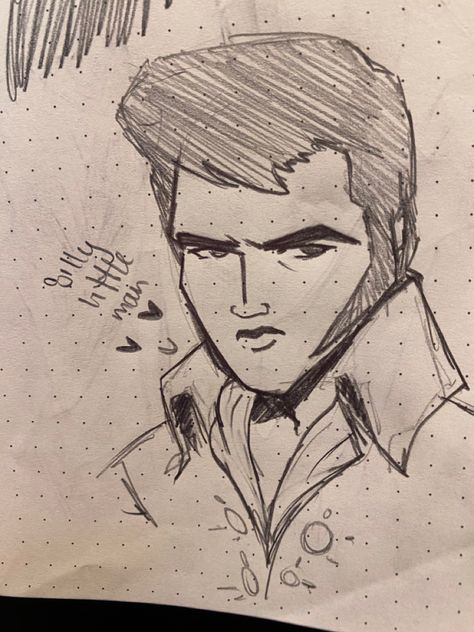 Elvis Presley Drawing, Agent Elvis, Elvis Drawing, 70s Elvis, Mia Core, Silly Drawings, Dibujo Simple, Elvis Presley Images, Max Steel