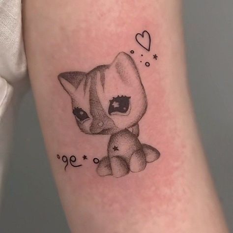 Pillow Pet Tattoo, Littlest Pet Shop Tattoo, Lps Tattoo, Cherry Bomb Tattoo, Swag Tattoo, Hippie Tattoo, Awareness Tattoo, Tattoo Cute, Funky Tattoos