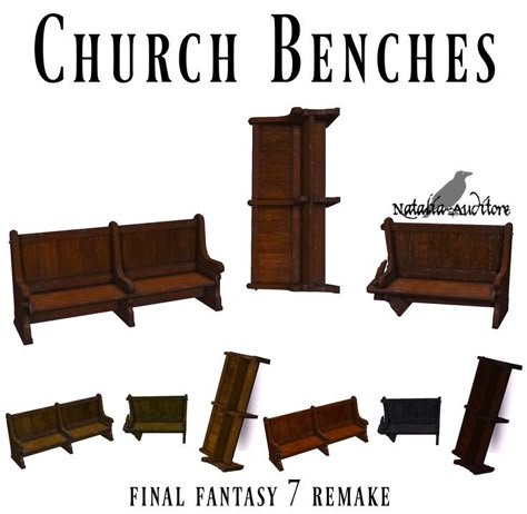 Sims 4 Hair Male, Sims Medieval, Sims 4 Decades Challenge, Church Furniture, Old Bar, The Sims 4 Pc, The Sims 4 Packs, Sims 4 Body Mods, Church Interior