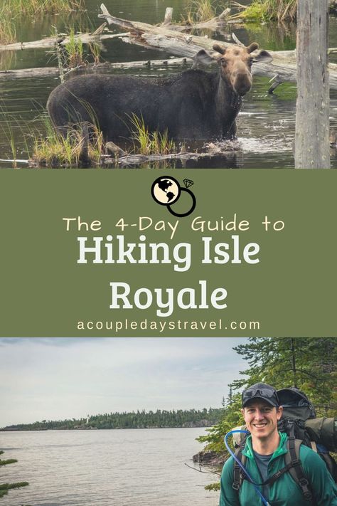 Spend four days on this amazing National Park hiking! This includes a route that is perfect for four days and packing tips for backpacking. #travel #Michigan Solo Hiking, Isle Royale, Travel Michigan, Isle Royale National Park, Beautiful Days, Hiking National Parks, Michigan Travel, Expat Life, Work Online