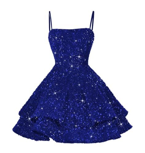 Sweet 16 Royal Blue, Quince Dama Dresses, Spring Formal Dress, Megan Moroney Concert, Royal Blue Theme, Middle School Dance Dresses, Classy Homecoming Dress, Royal Blue Dress Short, Prom Dresses Short Blue