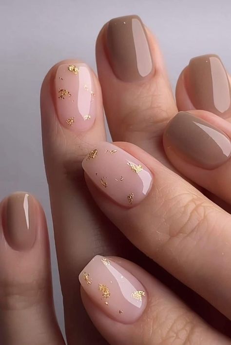 Simple Minimalist Nail Designs, Simple Nail Art Neutral, Simple Elegant Gel Nails, Gel Manicure Neutral Colors, Simple Neutral Nail Designs Short Nails, Wedding Nails Simple Classy, Short Gelish Nail Ideas, Summer Neutral Nails Gel, Neutral Biab Nails