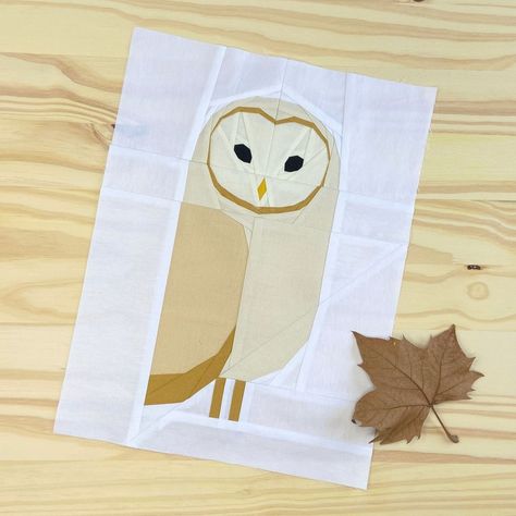 Tomte Studio on Instagram: “🦉 Barn Owl 🦉 Scheduled release June 10th. No Y seams, just straight stitching! ☆ Pattern: @tomte.studio ☆ The best paper for paper…” Owl Quilt Block, Owl Quilt Pattern, Fall Quilt Patterns, Fall Quilt, Owl Quilt, Foundation Paper Piecing Patterns, Paper Owls, Cute Sewing Projects, Paper Pieced Quilt