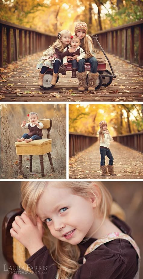 Such a beautiful Fall photo shoot!.. Love the wagon idea with the kiddos. . © 2012 Laura Farris Photography's Fall Photo Shoot, Photo Halloween, Sibling Photography, Sibling Photos, Fall Family Pictures, Fall Photo, Foto Tips, Foto Baby, Fall Family Photos