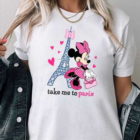 Minnie Mouse Take Me To Paris Shirt, Minnie Tee, Magical Minnie Mouse Shirt, Magical T-Shirt #DisneylandVacation #HoodieSweatshirt #KidsYouthToddler #LongSleeveShirts #MickeyAndMinnie #MinnieMouseShirt #ToyStoryShirt Take Me To Paris, Minnie Mouse Shirt, Paris Tee, Disney Vacation Shirts, Paris Shirt, Disney Paris, Minnie Mouse Shirts, Soft Cute, Disney Vacation