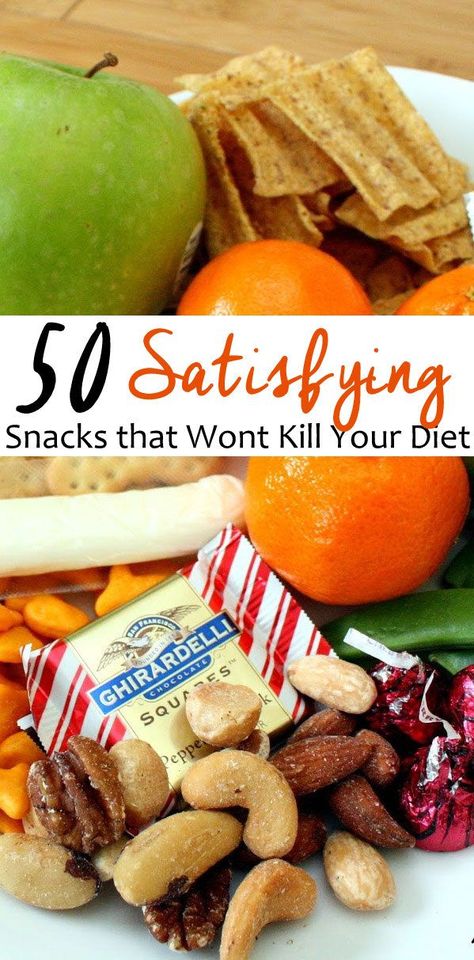 50 healthy and satisfying snacks that won't kill your diet Snacks When Dieting, Snacks To Replace Sweets, Snacks For Losing Weight Healthy Eating, Semi Healthy Meals, Healthy Crunchy Snacks Store Bought, Healthy Ish Snacks, Healthy Satisfying Snacks, Semi Healthy Snacks, Perfect Snacks