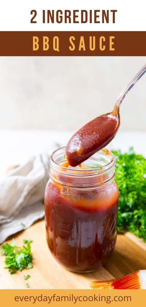 I’m a fan of sauces, and when I can make something from scratch, I prefer to do so. After you try homemade, especially this BBQ Sauce, you'll never want to go back to store-bought. Plus, with only 2 ingredients it could not be more simple! It's tangy, a little sweet, and perfect for adding to all your favorite meals. Easy Homemade Bbq Sauce, Easy Bbq Sauce, Bbq Sauce Homemade Easy, Make Bbq Sauce, Honey Barbecue Sauce, Homemade Bbq Sauce Recipe, Homemade Barbecue, Sweet Bbq Sauce, Vegan Barbecue