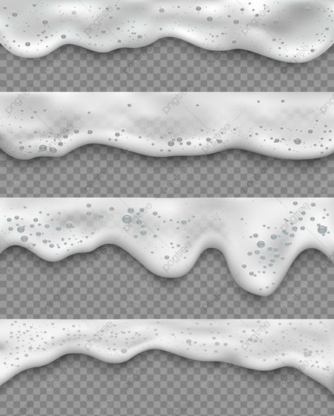 Foam Illustration, Ocean Foam, Illustration Realistic, Wave Illustration, Waves Vector, Waves Background, Beach Background, Mood And Tone, Vector Png