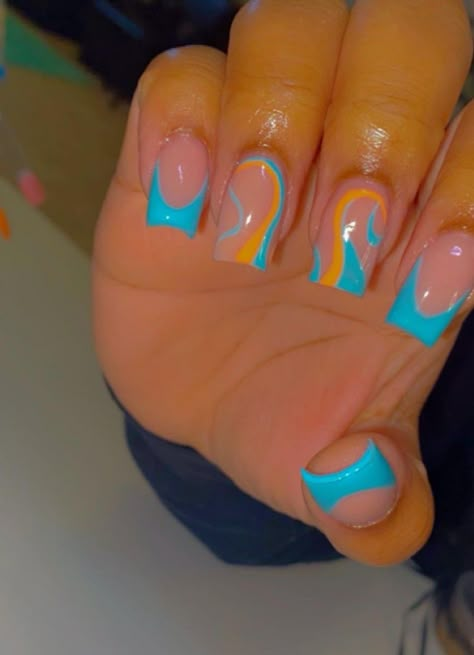 Miami Dolphin Nails, Dolphins Nails, Miami Dolphins Nails, Dolphin Nails, Ambre Nails, Abs Excercise, Ombre Gel Nails, Matte Pink Nails, Acrylic Toe Nails