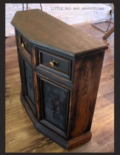 Game for Flame! - Furniture Revival by Way of FIRE Ikea Tarva Dresser, Antiquing Furniture Diy, Upcycle Storage, Patio Furniture Makeover, Dressers Makeover, Old Sewing Machines, Old Dressers, Painting Furniture, Chalk Paint Furniture