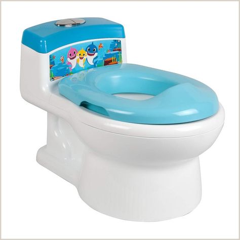 The First Years Baby Shark Potty Training and Transitioning Seat Toddler Toilet Seat, Baby Toilet Seat, Shark Stickers, Potty Training Toilet Seat, Toddler Toilet, Potty Training Toilet, Baby Toilet, Potty Trainer, Potty Training Seats