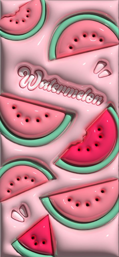 Watermelon Wallpaper, 3d Wallpaper Cute, 3d Wallpaper Iphone, Jelly Wallpaper, Desain Quilling, Iphone Wallpaper Classy, Cute Mobile Wallpapers, Bubbles Wallpaper, Fruit Wallpaper