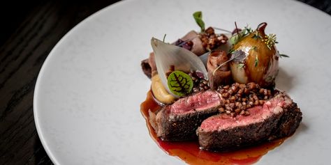 Ox Tongue Recipe, Ox Cheek Recipes, Balsamic Caviar, Beef With Onions, Ox Tongue, Sirloin Recipes, Beef Sauce, Beef Tongue, Great British Chefs