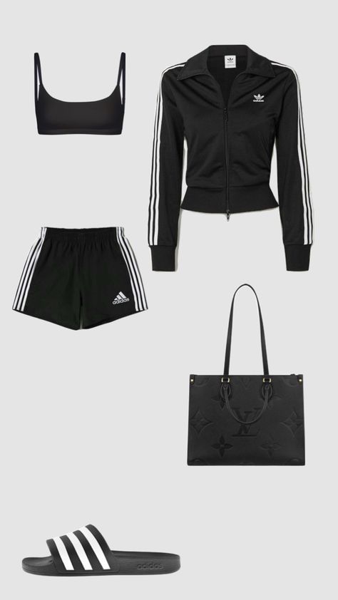 Sporty Outfits Summer, Cute Night Outfits, Street Style Outfits Casual, Curvy Casual Outfits, Fitness Wear Outfits, Casual Preppy Outfits, Casual Day Outfits, Lazy Day Outfits