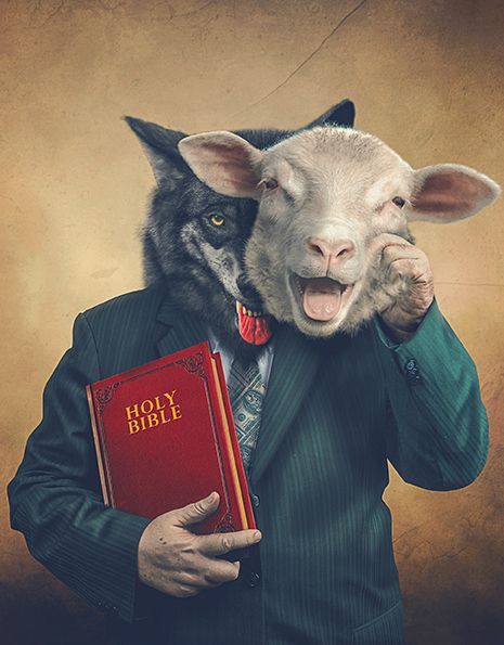 Sheep In Wolves Clothing, Sheep Clothing, Bible Images, Bible Pictures, Ayat Alkitab, Christian Pictures, Meaningful Art, Biblical Art, Jesus Art