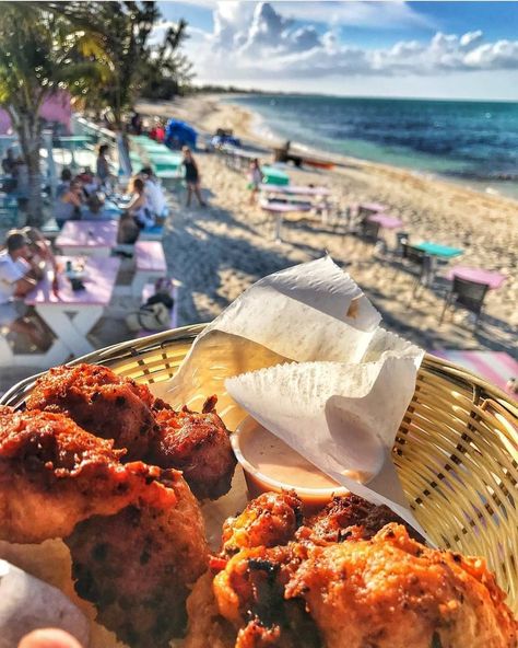 Explore Turks & Caicos Islands on Instagram: Delicious Conch Fritters from "Da Conch Shack" restaurant. One of our local culinary delights. #food 📸 @willbernal Aruba Nails, Shack Restaurant, Bahama Mama Cocktail, Conch Fritters, Bahama Mama, Turks Caicos, Fruity Cocktails, Beach Vacay, Island Food