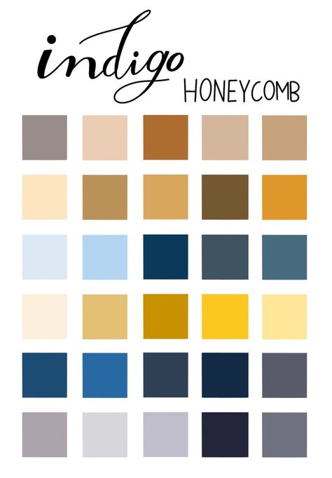 INDIGO HONEYCOMB Procreate Color Palette / Procreate Palette/ - Etsy Australia Indigo Pallete, Aegean Color Palette, Indigo Pallete Color, Indigo Colour Palette, Ss24 Colour, Indigo Color Palette, Indigo Palette, Color Palette Procreate, Procreate Palette