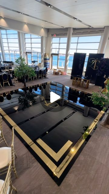 🔳 Lectro Raiders Event Production 🔳 on Instagram: "16x16  acrylic dance floor install -  #lectroraiders #acrylic #dancefloor #vinylwrap #acrylicflooring #eventprofs #eventplanner #eventplanningtips #style #wedding #weddingplanner #blackandgold #black #gold #logo" Acrylic Dance Floor, Big Wedding Cakes, Staff Party, Dance Floor Wedding, 50th Bday, Event Planning Tips, Event Production, Floor Decal, Black Floor