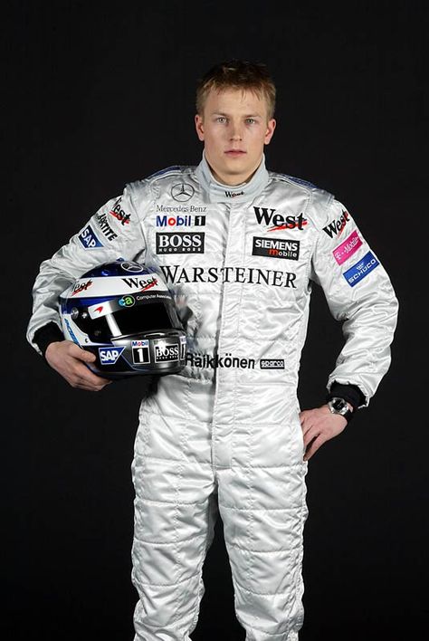 Mercedes Benz McLaren F1 team - KIMI RAIKKONEN Kimi Raikkönen, David Coulthard, Jenson Button, Lotus F1, Motorbike Jackets, Kimi Raikkonen, Mick Schumacher, Racing Jackets, Valtteri Bottas