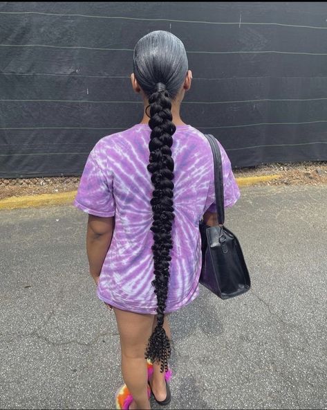 1 Braided Ponytail For Black Women, One Braid Ponytail, Braid Ponytail For Black Women, Braided Ponytail Weave, Ponytail Hairstyle Ideas, Sleek Braided Ponytail, Hairstyle Ideas Easy, Sleek Ponytail Hairstyles, Ponytail Hairstyle