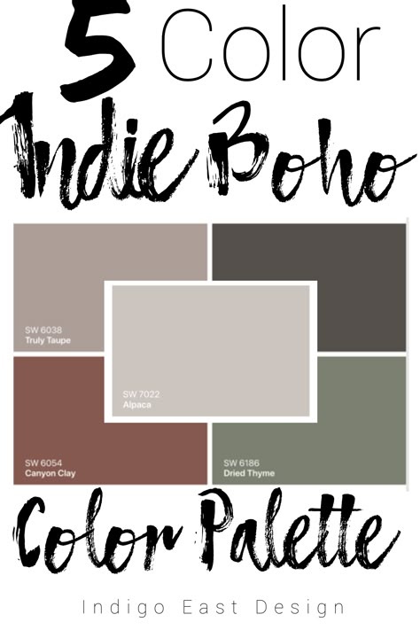 Paint Pallets For Home, Home Color Schemes, Boho Paint Colors, Boho Color Palette, Paint Pallets, Bedroom Trends, Bedroom Decor For Couples, Boho Color, House Color Schemes