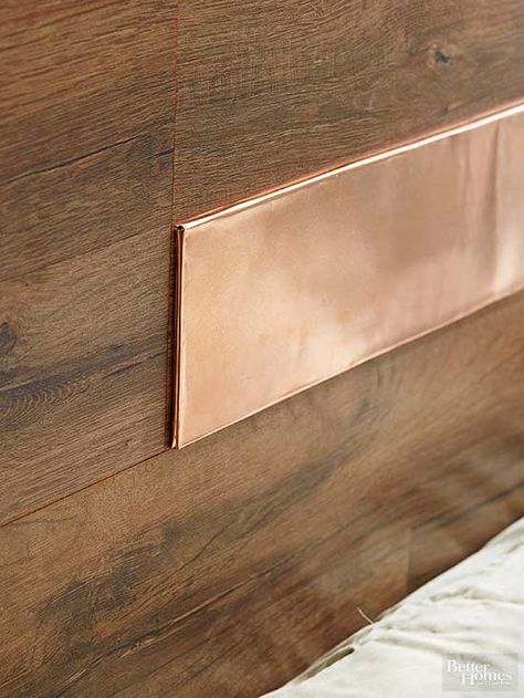 Make Pvc Look Like Copper, Copper Sheet Metal Projects, Diy Copper Decor, Copper Leaf Furniture, Copper Leaf Wall, Decorating With Copper, Copper Projects, Metal Sheets, Copper Crafts