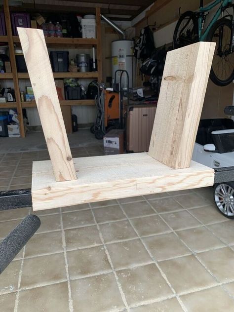 We needed a step stool for our toddler, but I couldn’t believe how expensive they can be! Before purchasing, I sorted through a pile of scrap wood in our garage and was able to create one I loved for next to nothing! Cut Down Scraps For this stool I cut down the scraps to (1) 14” x 7” for the top and (3) 10” x 5” for the legs and decorative brace. Angle Cut Using a chop saw, create angle on both leg pieces. I cut mine to 10 degrees for a more subtle style. Pocket Screws To make the… Wood Step Stool Diy, Diy Montessori Step Stool, Diy Toddler Step Stool, Plywood Step Stool, Child Step Stool, Chop Saw, Wooden Step Stool, Diy Stool, Pocket Screws