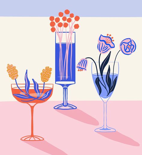 Freelance Illustration | Tara Reed Tara Reed, Paint And Sip, Floral Illustrations, Briefs, Bee, Illustrations, Floral, Design, Art