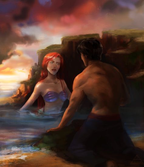 Ariel by zhukzhenya14.deviantart.com on @DeviantArt - Ariel and Eric from "The Little Mermaid" Eric Fanart, Ariel And Eric, Ariel Pictures, Ariel Mermaid, Disney Princess Fan Art, Disney Fanart, Mermaid Pictures, Disney Princess Ariel, Mermaid Disney