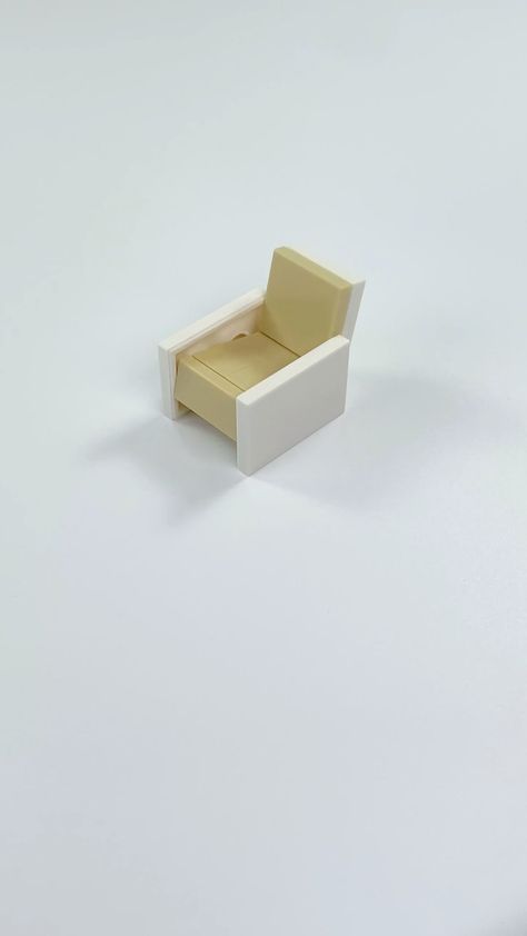 Lego Chair Ideas, Lego Couch, Lego Chair, Lego Techniques, Lego Furniture, Sitting Chair, Lego Photography, Lego House, Building Instructions