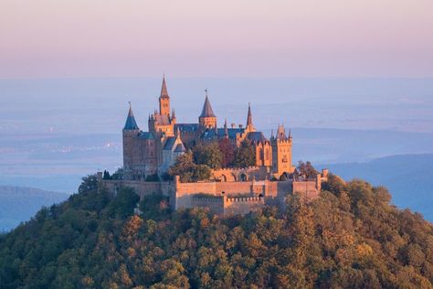 Hohenzollern Castle – A Fairy-Tale Hilltop Castle – German Culture Europe Backpacking, Hohenzollern Castle, Romantic Road, Chateau Medieval, Germany Castles, Backpacking Trip, Nature Architecture, Neuschwanstein Castle, Parc D'attraction